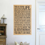 This Is Your Life Vintage Poster painting