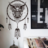 Indian Dream Catcher Decor Wall sticker Owl