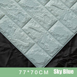 70x77cm PE Foam 3D Wall Stickers Safty Home Decor Wallpaper DIY Wall Decor Brick Living Room Kids Bedroom Decorative Sticker