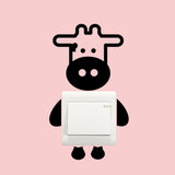 DIY Funny Cute Black Cat Dog Rat Mouse Animls Switch Decal Wall Stickers Home Decals Bedroom Kids Room Light Parlor Decor