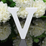 SIBAOLU Home Decor Decoration thick Wood Wooden White Letters Alphabet Wedding Birthday 8cmX1.2cm Drop Shipping