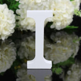 SIBAOLU Home Decor Decoration thick Wood Wooden White Letters Alphabet Wedding Birthday 8cmX1.2cm Drop Shipping