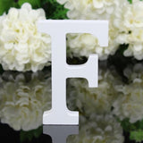 SIBAOLU Home Decor Decoration thick Wood Wooden White Letters Alphabet Wedding Birthday 8cmX1.2cm Drop Shipping