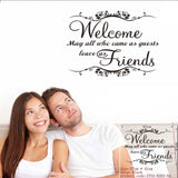 welcome to our home quote wall stciker