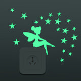 New Luminous Cartoon Switch Sticker Wall