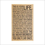 This Is Your Life Vintage Poster painting