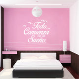 Spanish Quote Vinyl Wall Stickers Bedroom