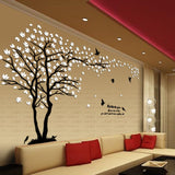 tree crystal wall stickers