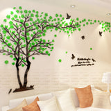 tree crystal wall stickers