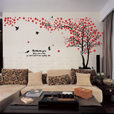 tree crystal wall stickers