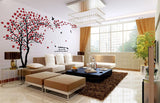tree crystal wall stickers