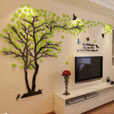 tree crystal wall stickers