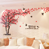 tree crystal wall stickers