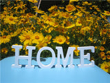 8cm  free Standing Artificial wood wooden white Letter for decorations Wedding Decorations Home Decorations Brithday Gift