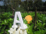 8cm  free Standing Artificial wood wooden white Letter for decorations Wedding Decorations Home Decorations Brithday Gift