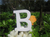 8cm  free Standing Artificial wood wooden white Letter for decorations Wedding Decorations Home Decorations Brithday Gift