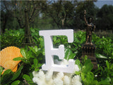 8cm  free Standing Artificial wood wooden white Letter for decorations Wedding Decorations Home Decorations Brithday Gift