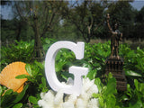 8cm  free Standing Artificial wood wooden white Letter for decorations Wedding Decorations Home Decorations Brithday Gift