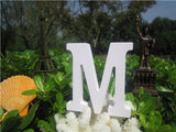 8cm  free Standing Artificial wood wooden white Letter for decorations Wedding Decorations Home Decorations Brithday Gift
