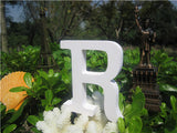 8cm  free Standing Artificial wood wooden white Letter for decorations Wedding Decorations Home Decorations Brithday Gift