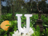 8cm  free Standing Artificial wood wooden white Letter for decorations Wedding Decorations Home Decorations Brithday Gift