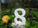 8cm  free Standing Artificial wood wooden white Letter for decorations Wedding Decorations Home Decorations Brithday Gift