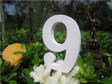 8cm  free Standing Artificial wood wooden white Letter for decorations Wedding Decorations Home Decorations Brithday Gift