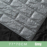 70x77cm PE Foam 3D Wall Stickers Safty Home Decor Wallpaper DIY Wall Decor Brick Living Room Kids Bedroom Decorative Sticker