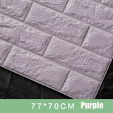 70x77cm PE Foam 3D Wall Stickers Safty Home Decor Wallpaper DIY Wall Decor Brick Living Room Kids Bedroom Decorative Sticker