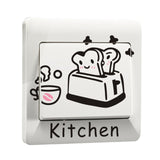 6 Kinds Cute Cartoon Switch sticker