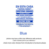 Spanish EN ESTA CASA House Rules Wall Sticker