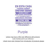 Spanish EN ESTA CASA House Rules Wall Sticker