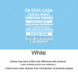 Spanish EN ESTA CASA House Rules Wall Sticker