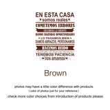 Spanish EN ESTA CASA House Rules Wall Sticker