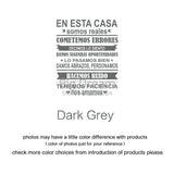Spanish EN ESTA CASA House Rules Wall Sticker