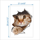 DIY 3D Vivid Cats Toilet Switch Stickers Cartoon Switch Cover Protected Wall Stickers Vinyl Decals For Home Decor Poster Mural