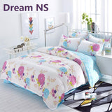 Plaid Bedding Set 4pcs polyester Cotton Duvet Cover Bed Sheet 2pcs Pillowcases Bedroom Textile Bed Linen Queen Kids Bed Set