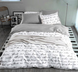 Letter Printing Bedding Sets Duvet