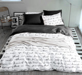 Letter Printing Bedding Sets Duvet