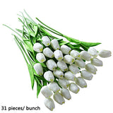 Luyue 31pcsTulip Artificial Flower PU artificial bouquet Real touch flowers For Home Wedding decorative flowers & wreaths