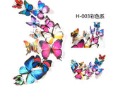 Hot Sale 3D Butterfly Wall Decals 12pcs/Set 6big+6small PVC 3D Butterfly Wall Sticker for Home Decoration