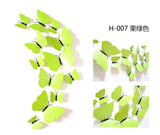 Hot Sale 3D Butterfly Wall Decals 12pcs/Set 6big+6small PVC 3D Butterfly Wall Sticker for Home Decoration