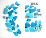 Hot Sale 3D Butterfly Wall Decals 12pcs/Set 6big+6small PVC 3D Butterfly Wall Sticker for Home Decoration