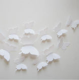 Hot Sale 3D Butterfly Wall Decals 12pcs/Set 6big+6small PVC 3D Butterfly Wall Sticker for Home Decoration