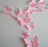 Hot Sale 3D Butterfly Wall Decals 12pcs/Set 6big+6small PVC 3D Butterfly Wall Sticker for Home Decoration