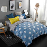 Valanorean Home Bedding Sets Lemon stripes