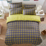 Valanorean Home Bedding Sets Lemon stripes
