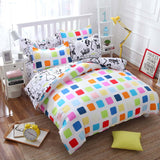 Valanorean Home Bedding Sets Lemon stripes