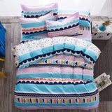 Valanorean Home Bedding Sets Lemon stripes