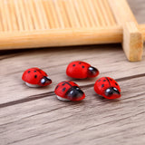 Wooden Ladybird Ladybug Sticker Children Kids